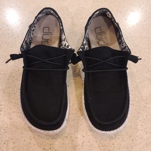 Womens Black Wendy Hey Dudes
